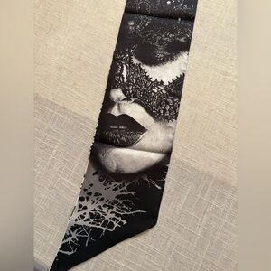 Irish/Celtic Morrigan Skinny Scarf, 100% silk, by Irish Designer Sara O'Neill